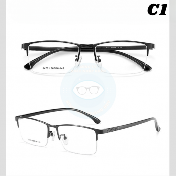 Gọng kim loại nam mã 34731